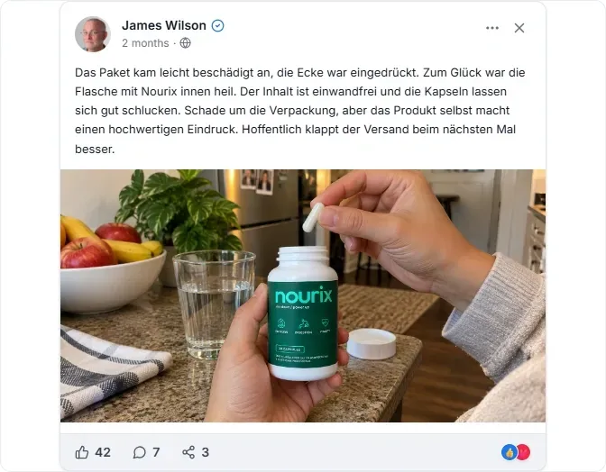 Nourix Facebook Erfahrungen