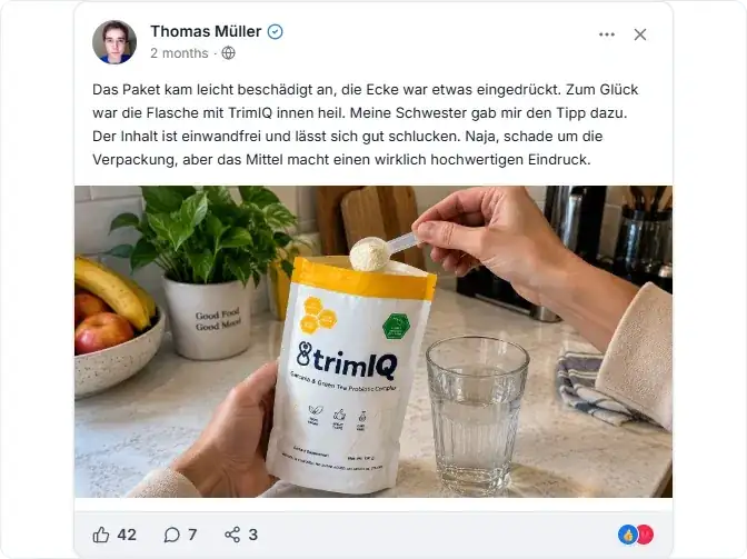 TrimIQ Facebook Erfahrungen