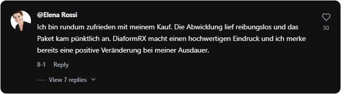 Diaformax Bewertung von Tiktok