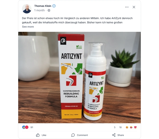 ArtiZynt Facebook Review
