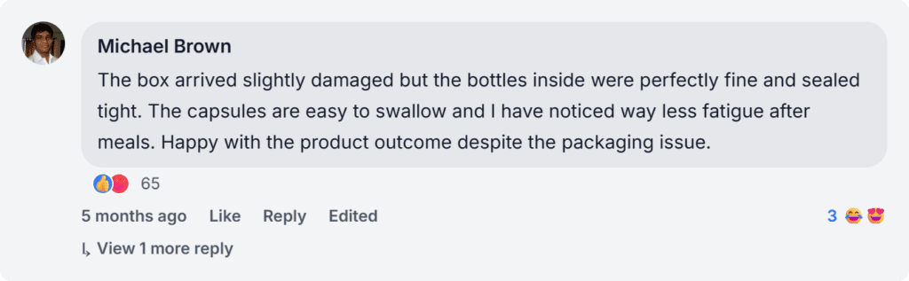 DiaFlex Forte Review from Facebook