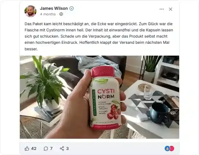 Cystinorm Facebook Bewertungen