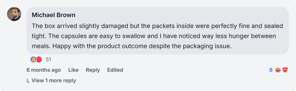 SmileSlim Review from Facebook