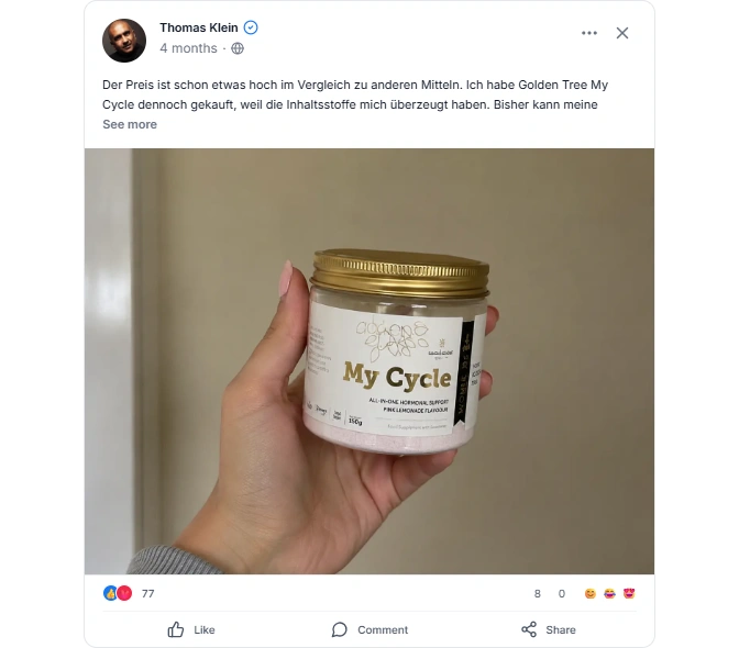 Golden Tree My Cycle Facebook Review