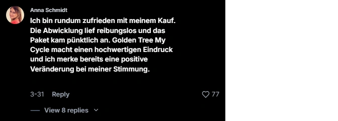 Golden Tree My Cycle Tiktok Review