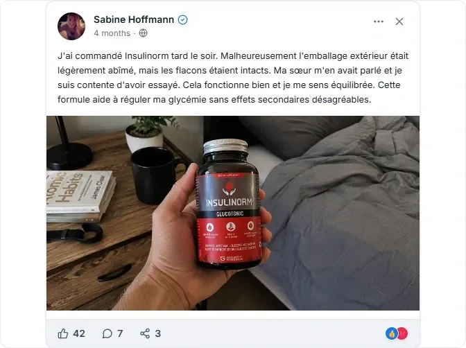 Avis et Plaintes sur Insulinorm Facebook