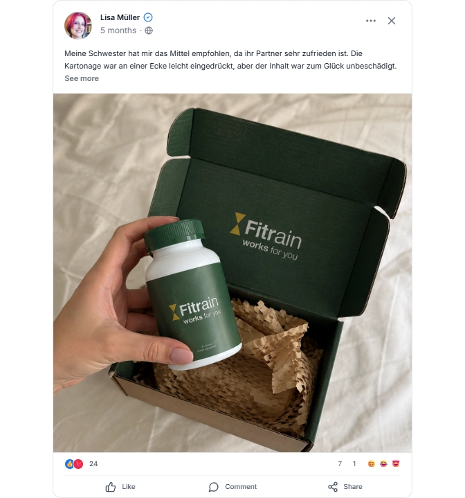Fitralin Facebook Review