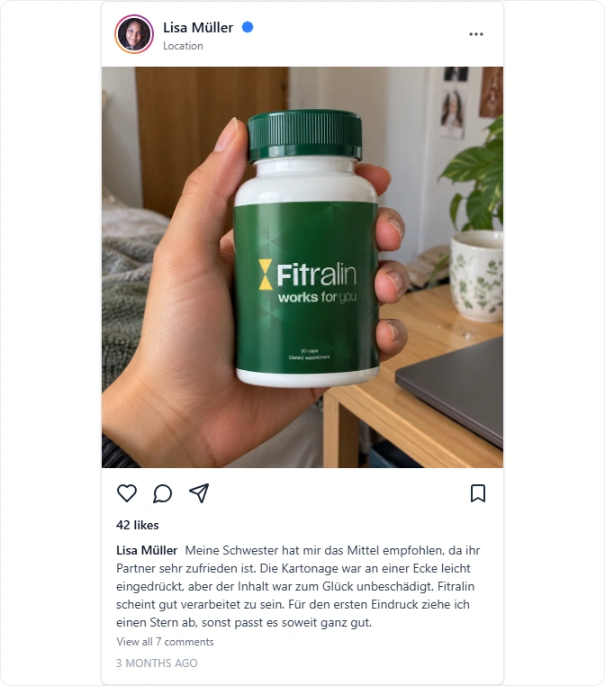 Fitralin Instagram Erfahrungen