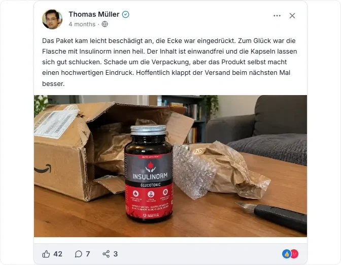 Insulinorm Facebook Bewertungen