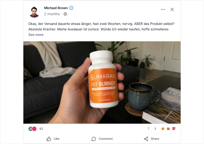 OptiSlim Facebook Bewertungen