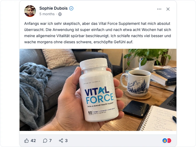 Vital force Facebook Erfahrungen