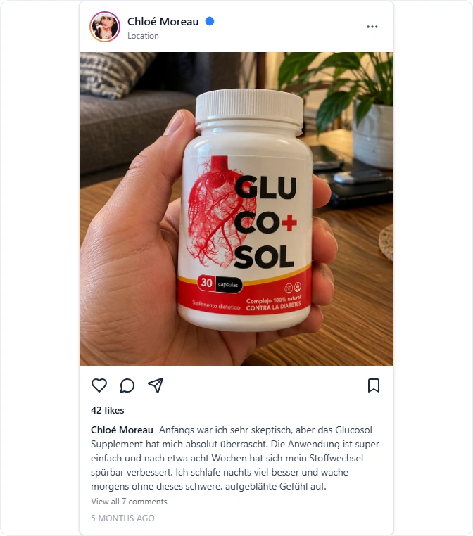 Glucosol Instagram Bewertungen