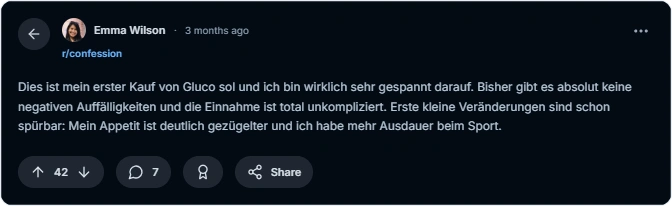 Glucosol Reddit Bewertungen