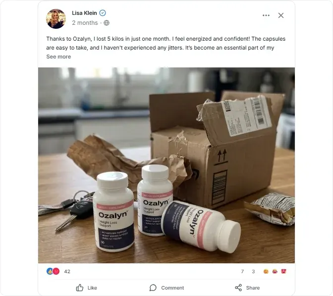 Ozalyn Facebook Reviews