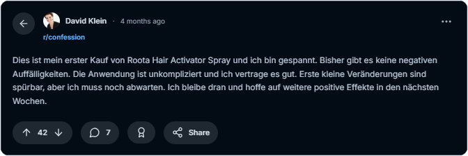 Roota Hair Activator Spray Reddit Bewertungen
