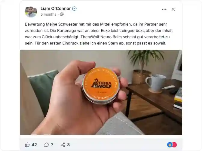 TheraWolf Neuro Balm Facebook Erfahrungen