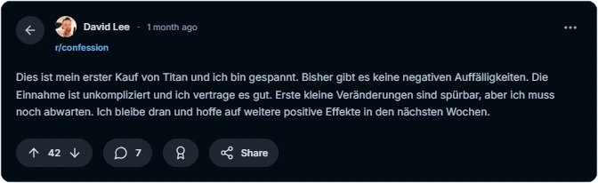 Titan Reddit Bewertungen