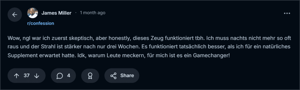 ProstAktiv Review from Reddit
