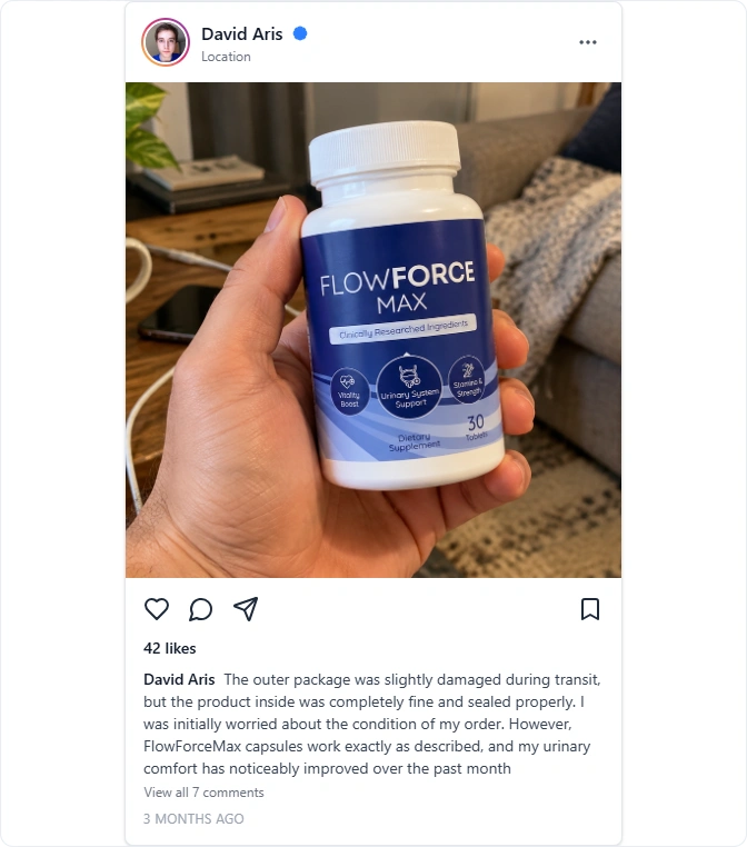 FlowForce Max Instagram Reviews