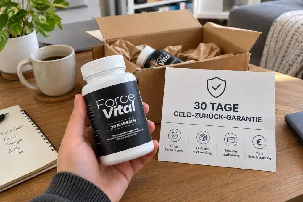 ForceVital Geld zurück und Rückerstattungsrichtlinie