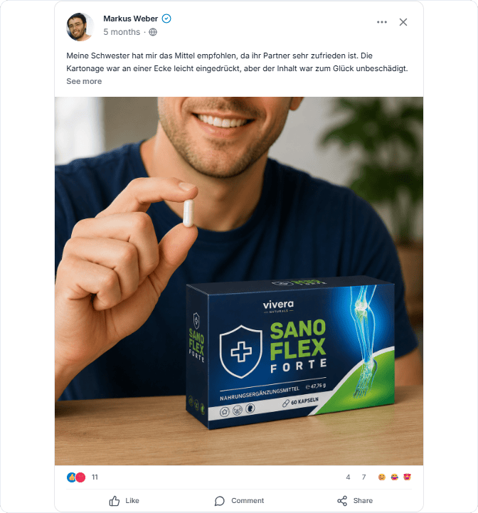 Sanoflex Forte Facebook Review