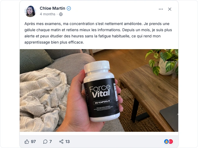 ForceVital Facebook Avis