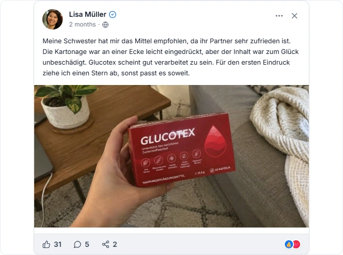 Glucotex Facebook Erfahrungen
