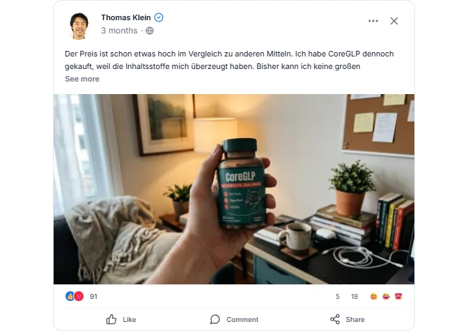 Coreglp facebook review