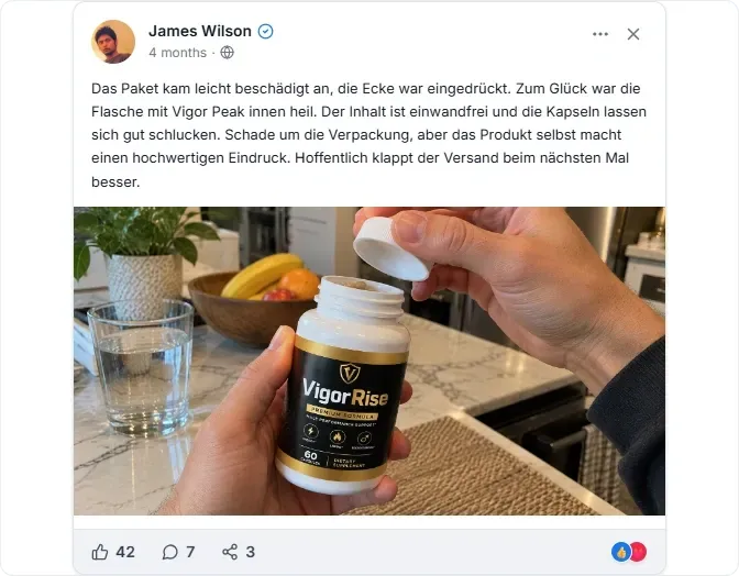 Vigor Peak Facebook Erfahrungen
