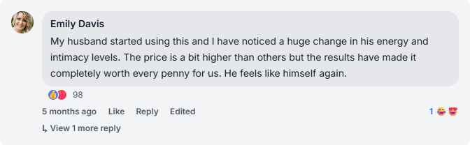 ErectusX Review from Facebook