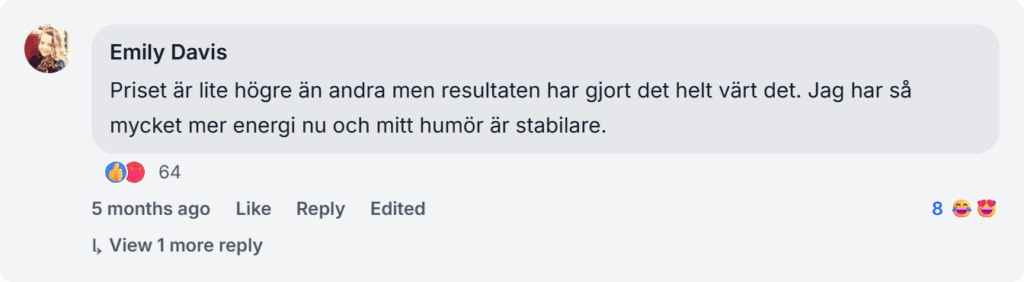 Sanovia Total Health Review from facebook