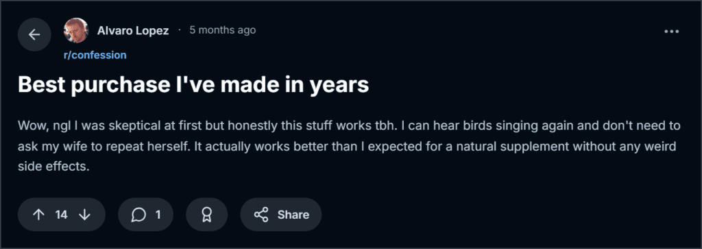 NeuroQuiet Review from Reddit