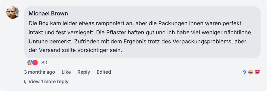 Health Patch Sleep Support Review from Facebook