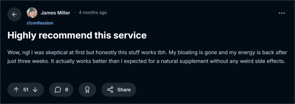 liver complex Review from Reddit