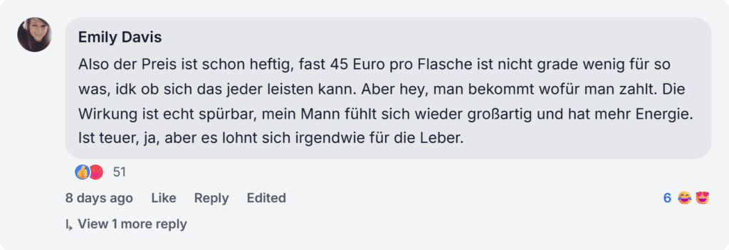Liver Complex Review from Facebook