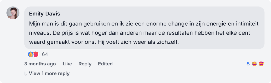 Sanovia Total Health Review from Facebook