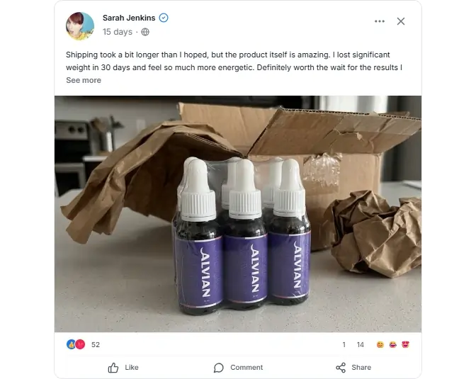 Alvian Wellness Drops Reviews