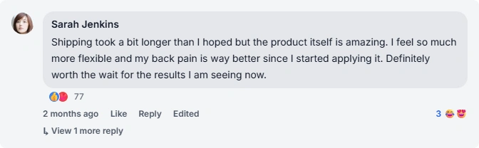 Chondrostart Facebook Review