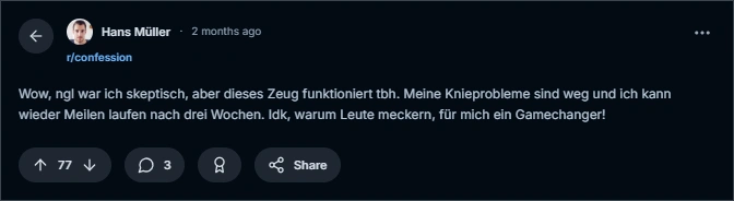 Chondrostart Reddit review