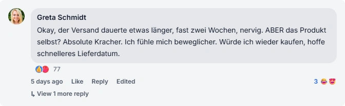 Hondroine Facebook Review