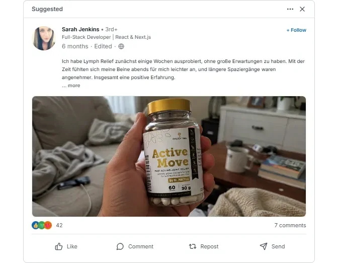 Lymph Relief Linkedln Bewertungen