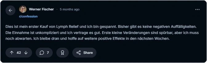 Lymph Relief Reddit Bewertungen