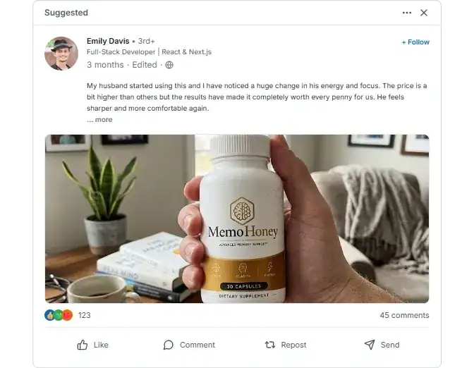 Memohoney Linkedln Reviews