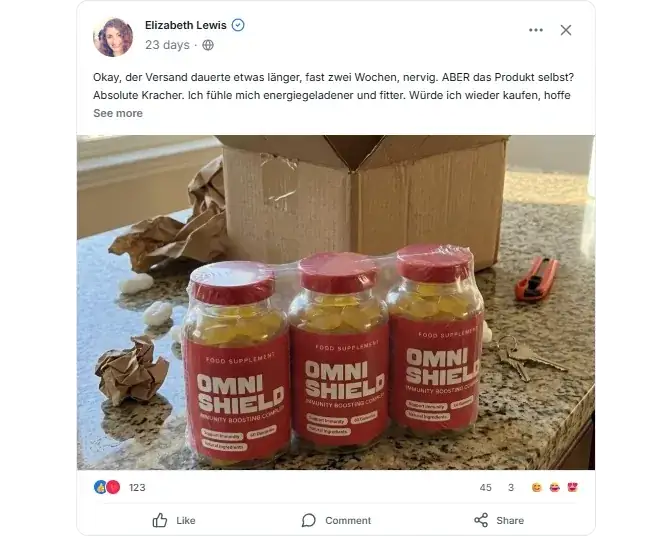 OmniShield Facebook Bewertungen