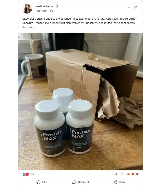 Prostate Max Twitter Bewertungen