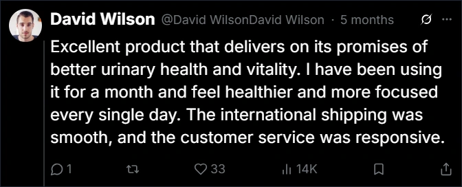Prostate Max Twitter Reviews
