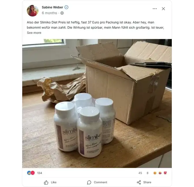 Slimiko Diet Facebook Reviews