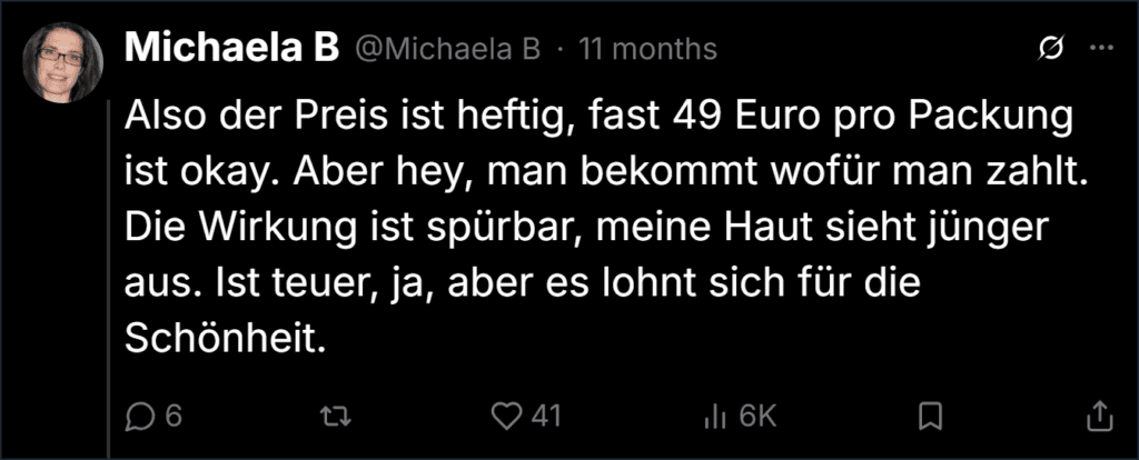 Niapept Twitter Bewertungen