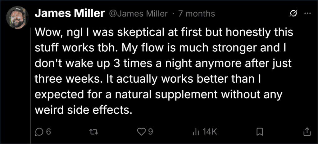 Prostaone Twitter reviews