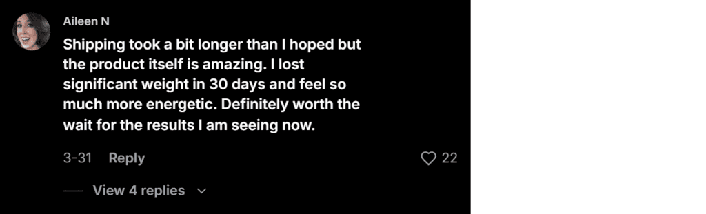 Retafit TikTok reviews